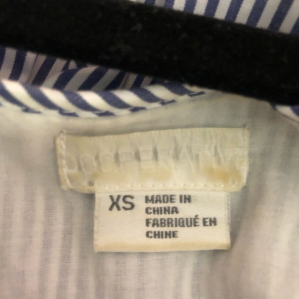 Blue striped off the shoulder top - Picture 4 of 4